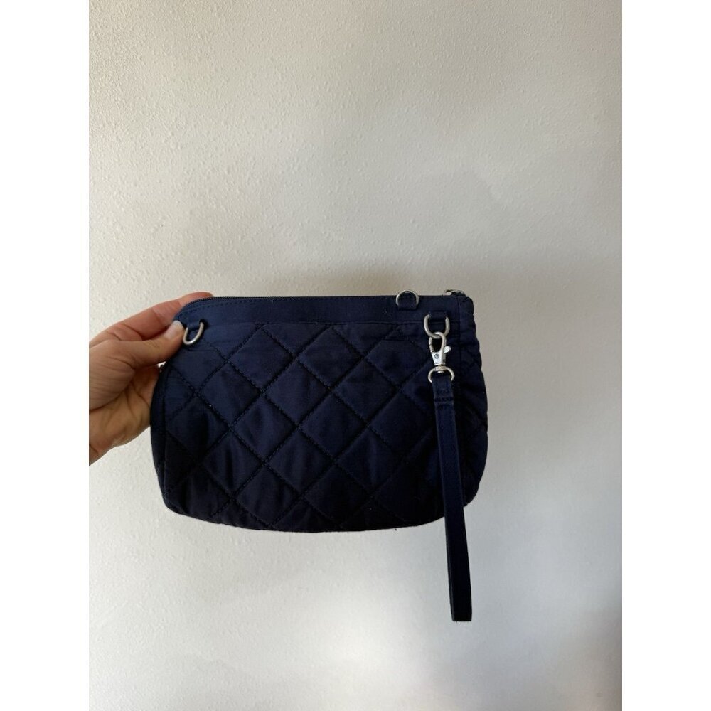 Travelon Anti-theft Classic Navy Blue Wallet Wristlet Bag Pouch Cosmetic Travel - Picture 3 of 4